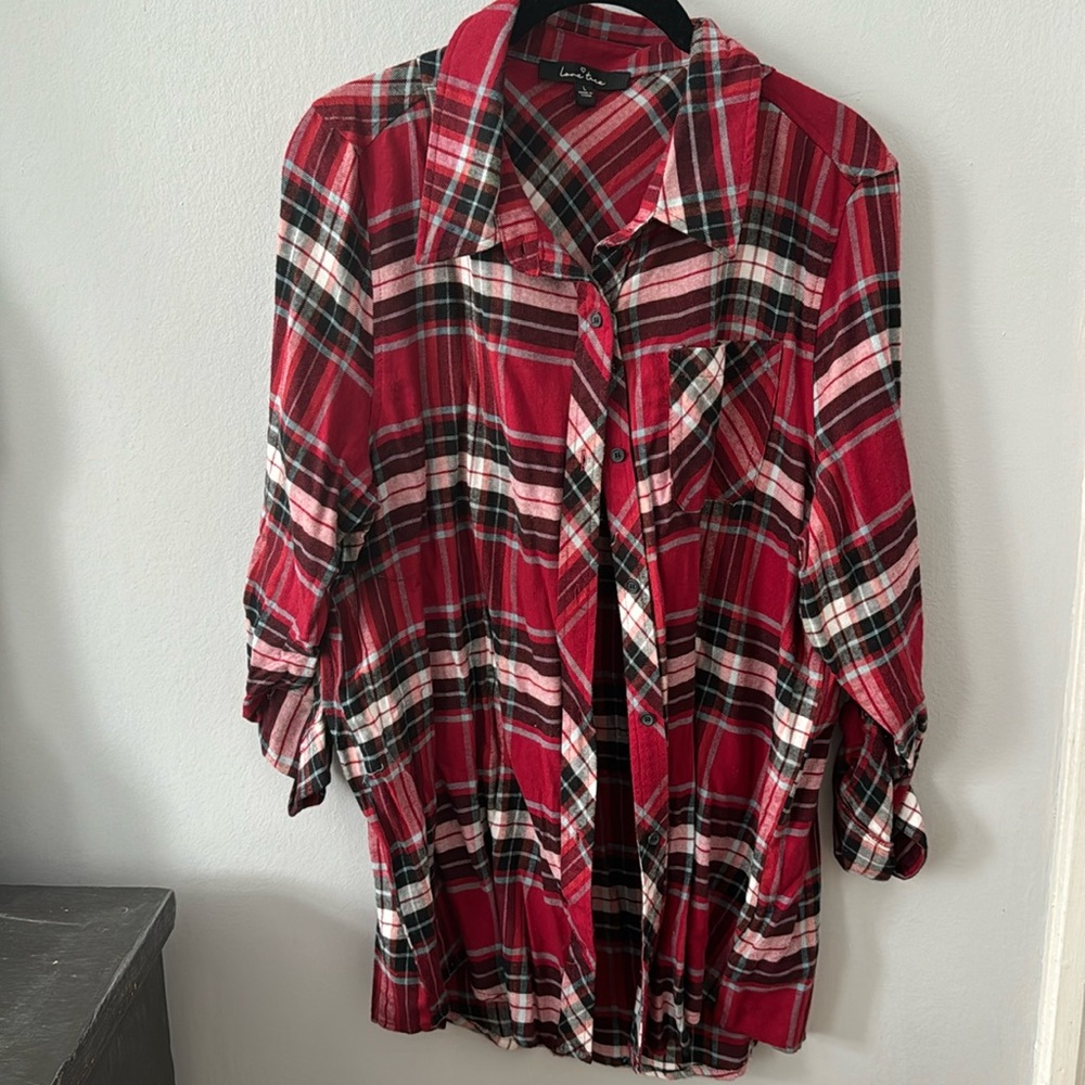 Red and black flannel. NWOT.